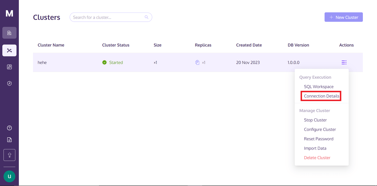 Connect MyScale