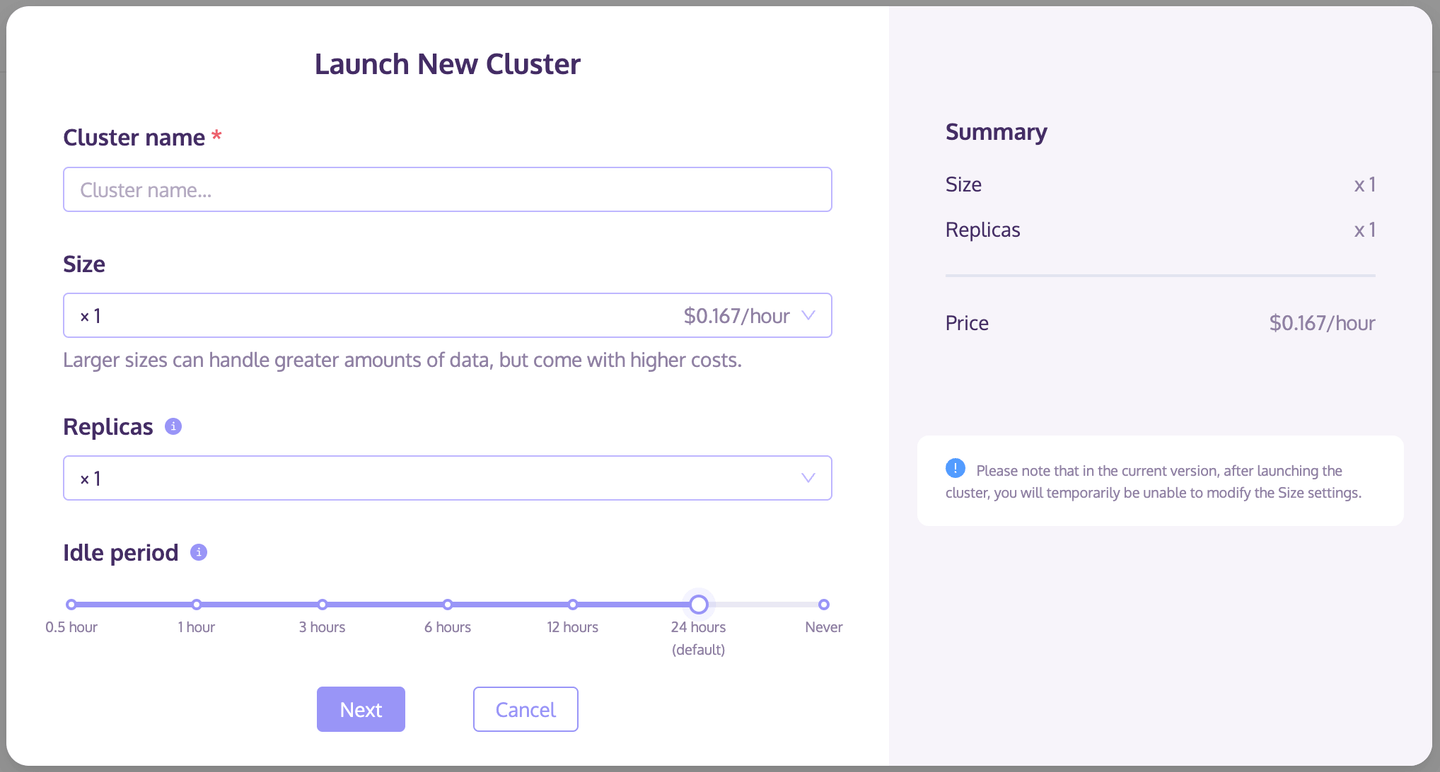 Cluster Configuration